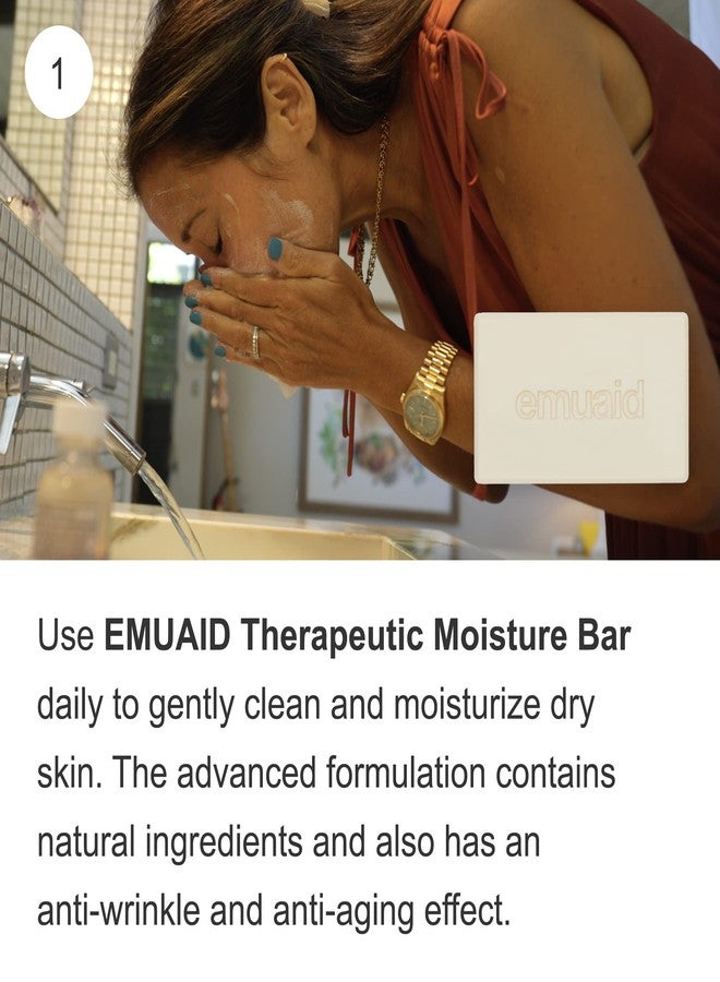 EMUAID Acne Erasing Trio - Therapeutic Moisture Bar, Overnight Acne Solution, EMUAIDMAX First Aid Ointment - Skincare Set Targets Cystic Acne, Clears Blackheads, Helps Improve Acne Scars & Blemishes - Image 3